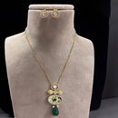 Jewel Addiction Gold Plated Pota Stone Necklace Set