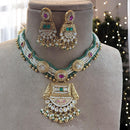 Jewel Addiction Desi Royal Kundan And Pearl Necklace Set 