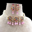 Jewel Addiction Pota Stone Pearl And Beads Choker Necklace Set