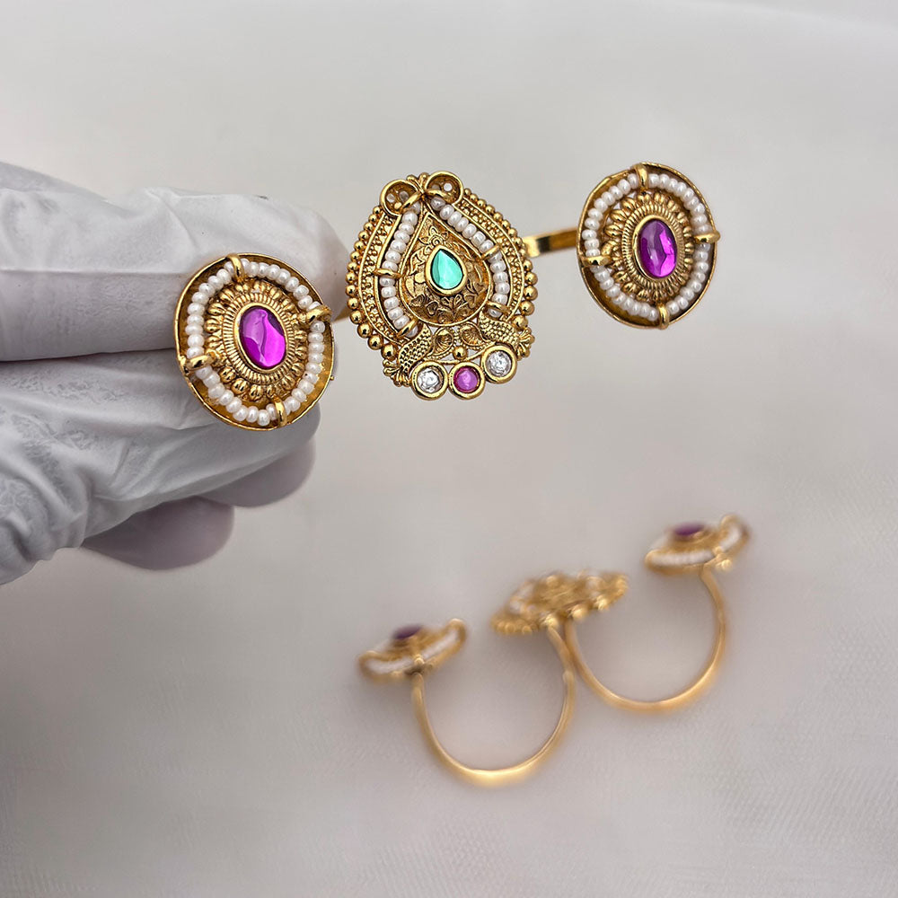 Jewel Addiction Exclusive Designer Pota and Pearl Ring
