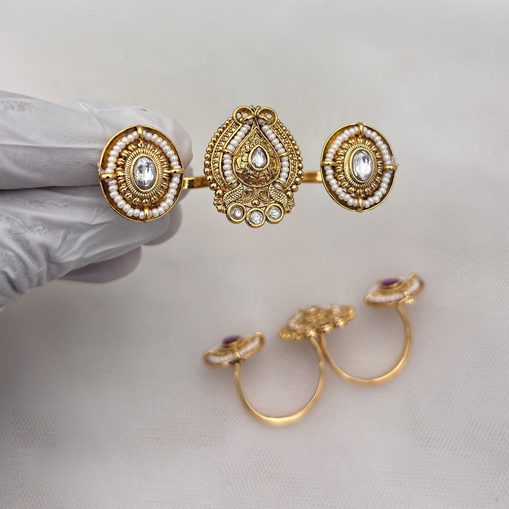 Jewel Addiction Exclusive Designer Pota and Pearl Ring