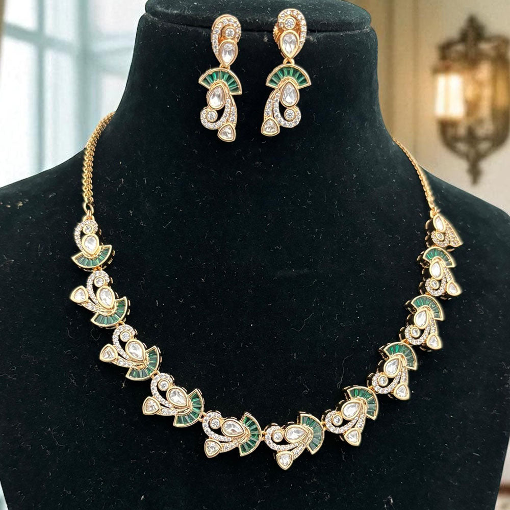 Jewel Addiction Sparkle Shine Royal Kundan Necklace Set