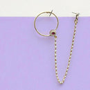 Jewel Addiction Premium Austrian Stone and Pearl Nath Nose Ring for Women & Girls