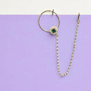 Jewel Addiction Stylish Crystal and Pearl Nath Nose Ring for Women & Girls