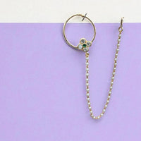 Jewel Addiction Anthic Kundan and Pearl Nath Nose Ring for Women & Girls