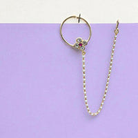 Jewel Addiction Anthic Kundan and Pearl Nath Nose Ring for Women & Girls