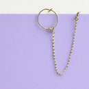 Jewel Addiction Premium Austrian Stone and Pearl Nath Nose Ring for Women & Girls