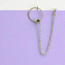 Jewel Addiction Premium Austrian Stone and Pearl Nath Nose Ring for Women & Girls