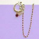 Jewel Addiction Beautiful Kundan and Pearl Nath Nose Ring for Women & Girls