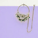 Jewel Addiction Beautiful Kundan and Pearl Nath Nose Ring for Women & Girls