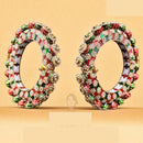 Jewel Addiction Sparkling Glow Kundan And Pearls Meenakari Bangles Set