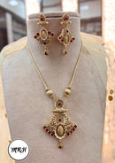 Jewel Addiction Exclusive Pota Stone Long Necklace Set with Ethnic Design and Statement Appeal