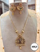 Jewel Addiction Exclusive Pota Stone Long Necklace Set with Ethnic Design and Statement Appeal
