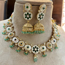 Jewel Addiction Heritage Inspired Meenakari And  Pota Stone Necklace Set