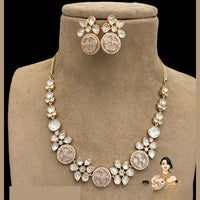 Jewel Addiction Luxury Polki Kundan Necklace Set For Wedding And Festive Wear