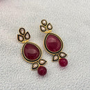 Jewel Addiction Royal Spark Pota And Crystal Stone Ethnic Glam Dangler Earrings