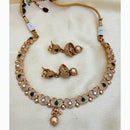 Jewel Addiction Elegant Crystal Stone Necklace Set Party and Wedding Wear