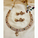 Jewel Addiction Elegant Crystal Stone Necklace Set Party and Wedding Wear