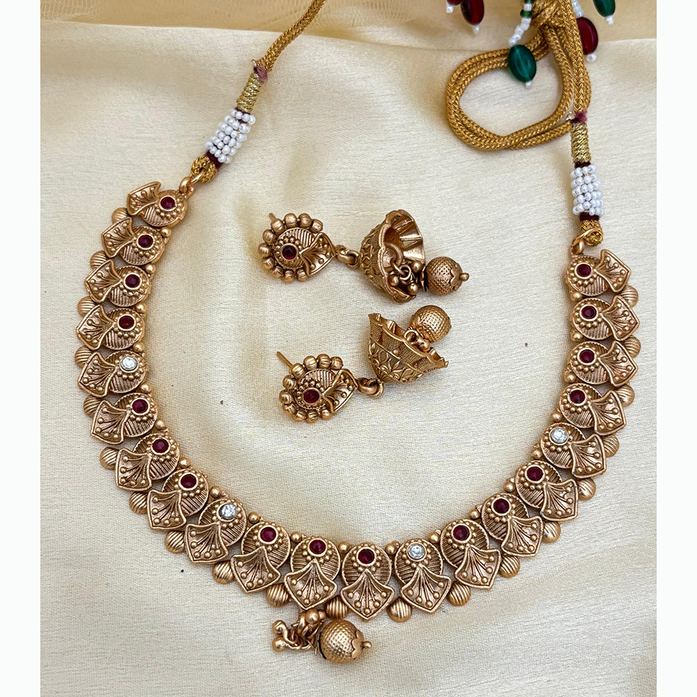 Jewel Addiction Elegant Crystal Stone Necklace Set Party and Wedding Wear