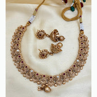 Jewel Addiction Elegant Crystal Stone Necklace Set Party and Wedding Wear