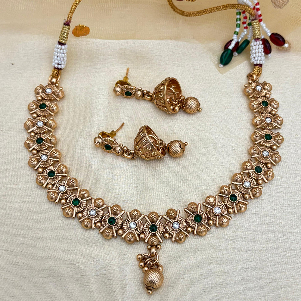 Jewel Addiction Elegant Crystal Stone Necklace Set Party and Wedding Wear