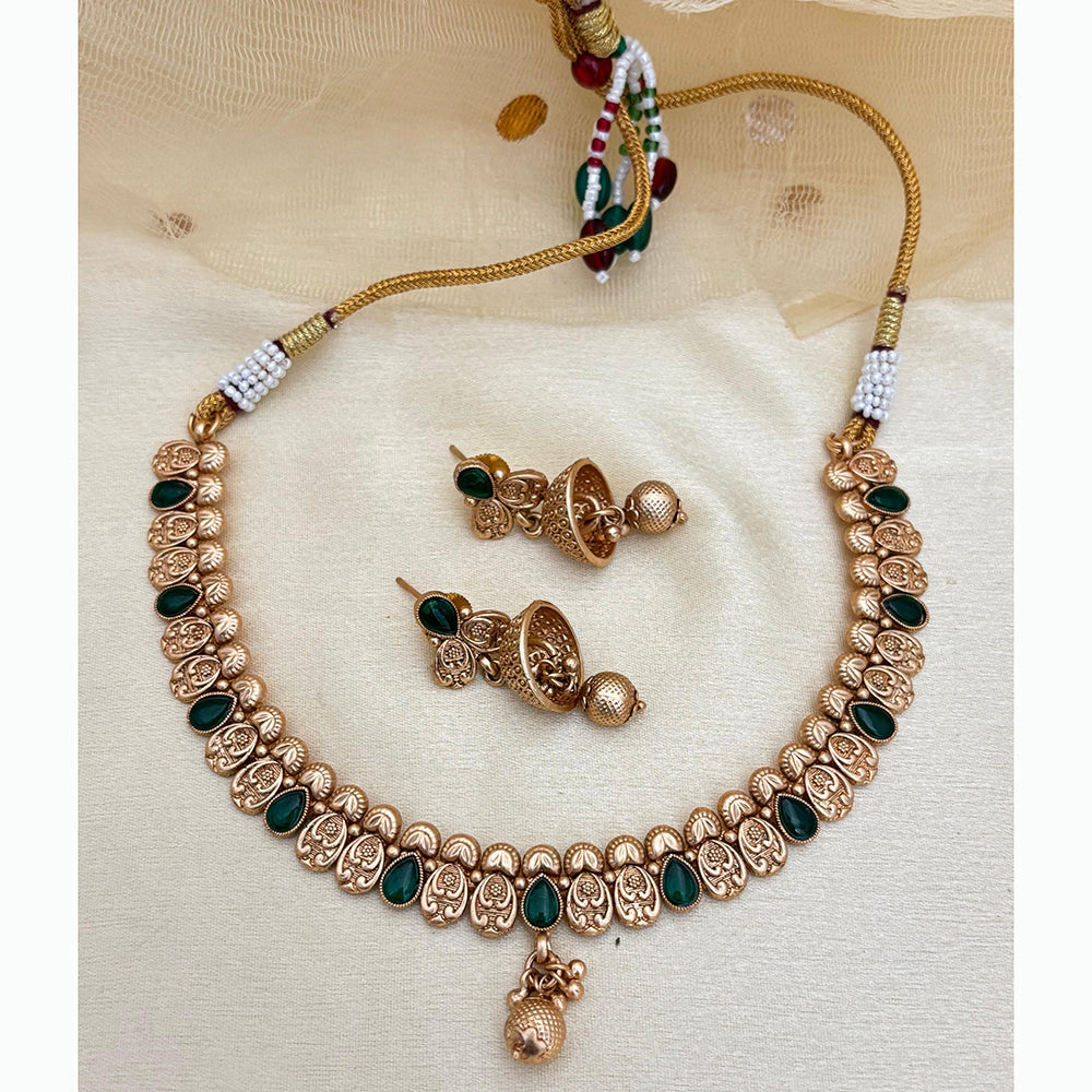 Jewel Addiction Elegant Crystal Stone Necklace Set Party and Wedding Wear