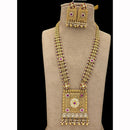 Jewel Addiction Designer Pota Stone And Pearl Long Necklace Set