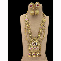 Jewel Addiction Designer Pota Stone And Pearl Long Necklace Set
