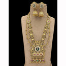 Jewel Addiction Designer Pota Stone And Pearl Long Necklace Set