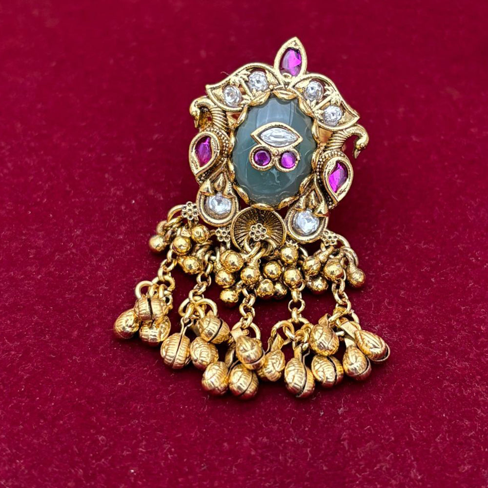 Jewel Addiction Glam Shine Pota Stone Designer Finger Ring