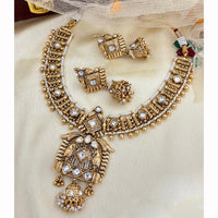 Jewel Addiction Timeless Grace Pota Stone And Pearl Necklace Set