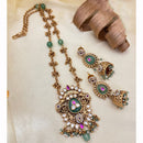 Jewel Addiction Enthic Gold Plated Pearl Long Necklace Set For Wedding Occassions