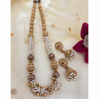 Jewel Addiction Designer Pota Stone And Pearl Necklace Set
