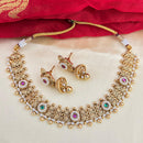 Jewel Addiction Designer Pota Stone And Pearl Necklace Set