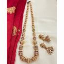 Jewel Addiction Designer Pota Stone And Pearl Necklace Set