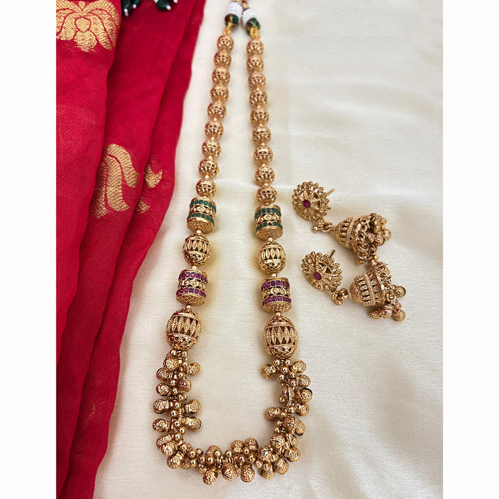 Jewel Addiction Designer Pota Stone Necklace Set