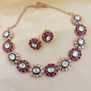 Jewel Addiction Luxury Polki Kundan Stone And Meenakari Necklace Set