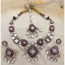 Jewel Addiction Luxury Polki Kundan Stone And Meenakari Necklace Set