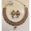 Jewel Addiction Designer Pota Stone And Pearl Necklace Set