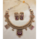 Jewel Addiction Traditional Elephant Design Pota Stone Necklace