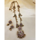Jewel Addiction Designer Pota Stone And Pearl Necklace Set