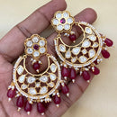 Jewel Addiction Designer Polki kundan Stone And Beads Dangler Earrings