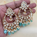 Jewel Addiction Designer Polki kundan Stone And Beads Dangler Earrings