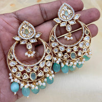 Jewel Addiction Designer Polki kundan Stone And Beads Dangler Earrings