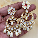 Jewel Addiction Designer Polki kundan Stone And Beads Dangler Earrings