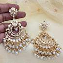 Jewel Addiction Designer Polki kundan Stone And Beads Dangler Earrings