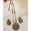 Jewel Addiction Pota Stone And Pearl Long Necklace Set