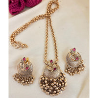 Jewel Addiction Pota Stone And Pearl Long Necklace Set