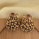 Jewel Addiction Royal Elephant Pota Stone And Pearl Stud Earrings