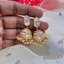 Jewel Addiction Polki Kundan Stone And Pearl Designer Jhumki Earrings